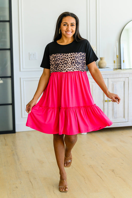 Tiered Leopard Dress in Three Colors