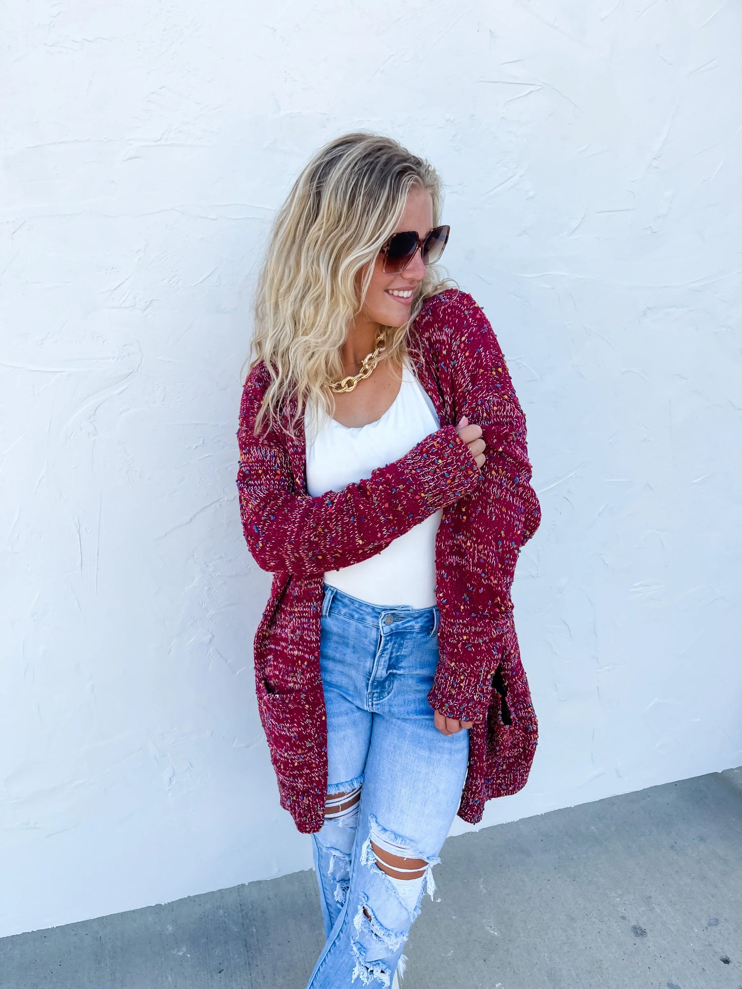 PREORDER: Miley Dot Cardigan In Assorted Colors